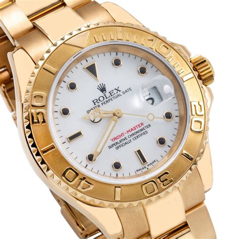 1 rolex yachtmaster 18k gold oyster watch|Rolex yachtmaster for sale.